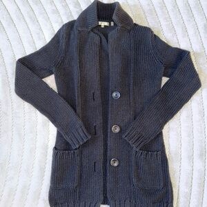 Vince Navy Blue Knit Cardigan